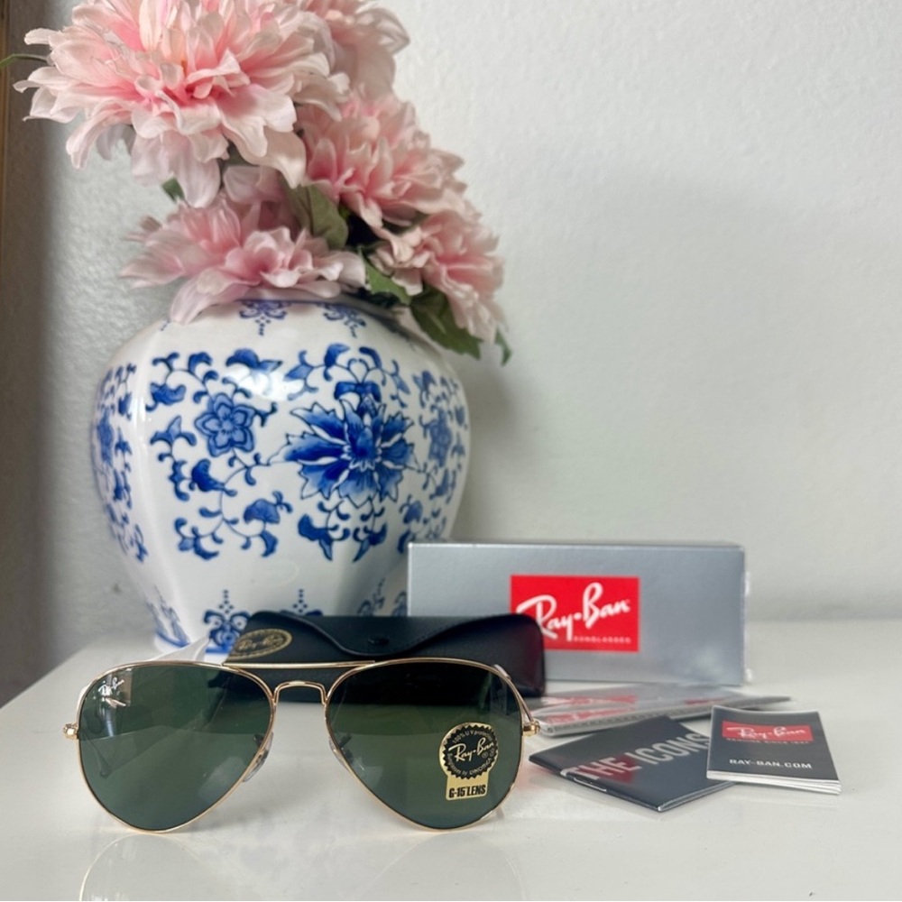 Ray-Ban Aviator Classic Green Classic G-15 Unisex Sunglasses